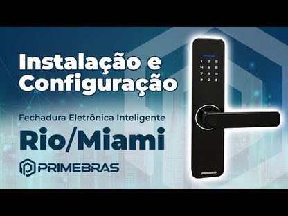 Fechadura Eletrônica Digital Touch Com Biometria Primebras Rio P6002